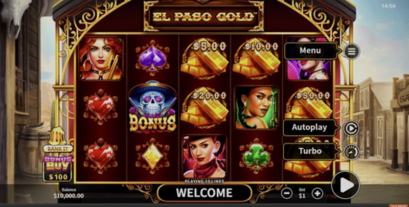 Играть El Paso Gold от Skywind в казино 1Win