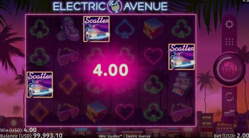 Играть Electric Avenue от Microgaming в казино 1Win
