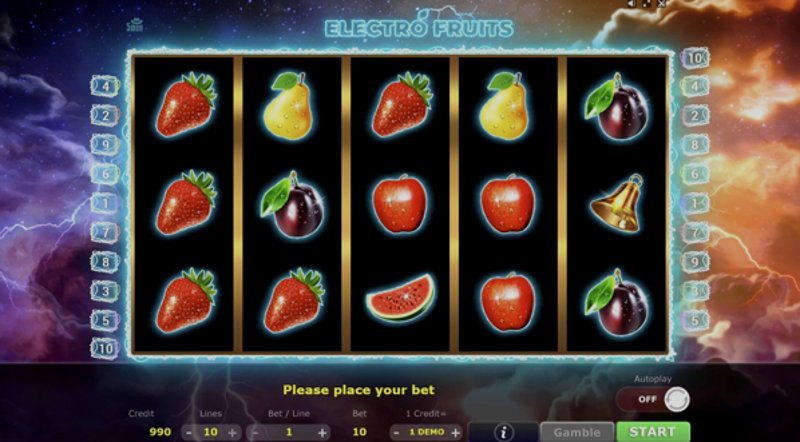 Играть Electro Fruits от 5 Men Gaming в казино 1Win