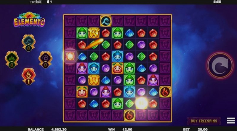Играть Elemento от Fantasma в казино 1Win