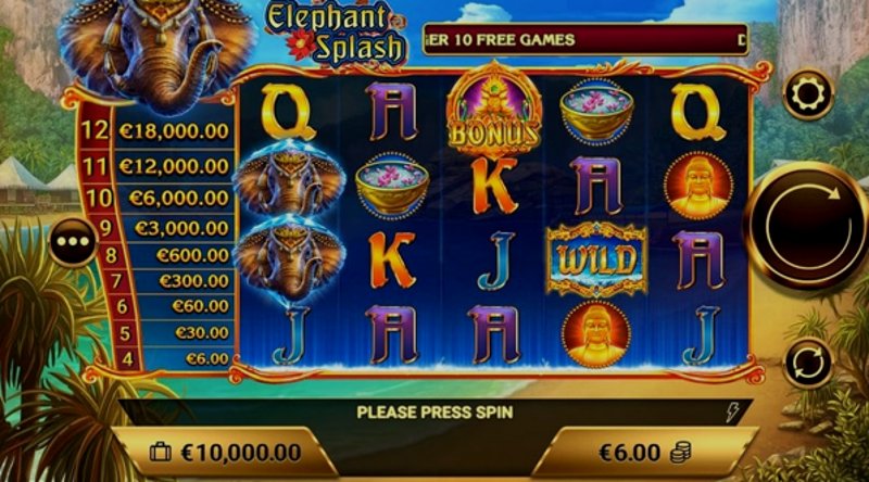 Играть Elephant Splash от Amigogaming в казино 1Win