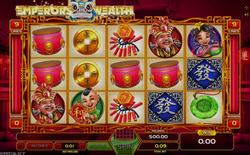 Играть Emperors Wealth от Gameart в казино 1Win