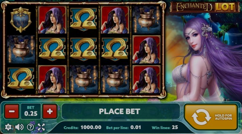 Играть Enchanted Lot от Play Pearls в казино 1Win