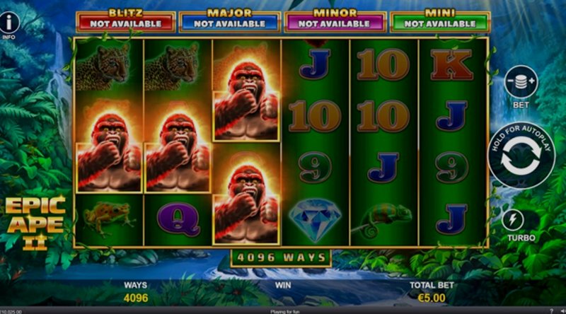 Играть Epic Ape от Playtech в казино 1Win