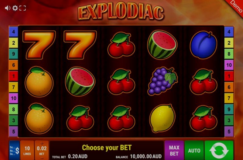 Играть Explodiac от Gamomat в казино 1Win