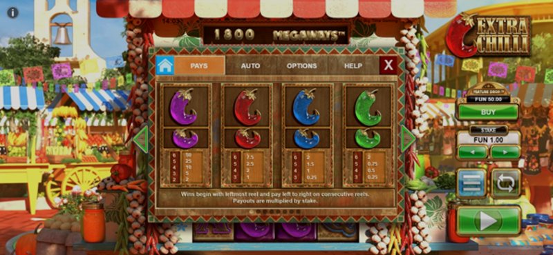 Играть Extra Chilli от Big Time Gaming в казино 1Win