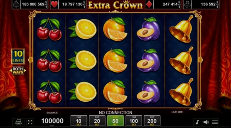 Играть Extra Crown от Amusnet Interactive в казино 1Win