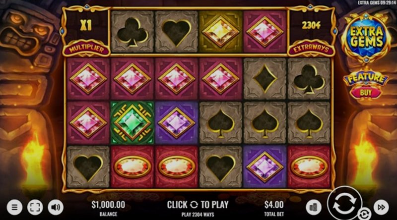 Играть Extra Gems от Platipus в казино 1Win