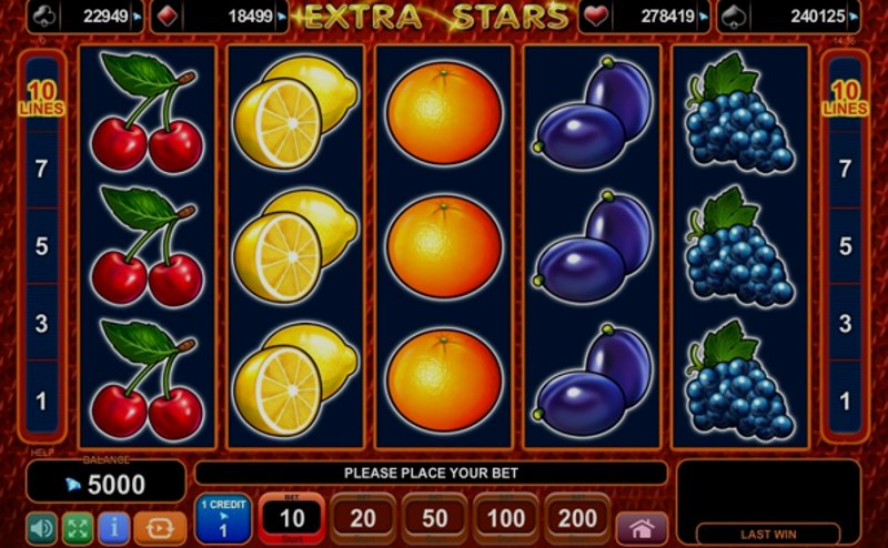 Играть Extra Stars от Amusnet Interactive в казино 1Win