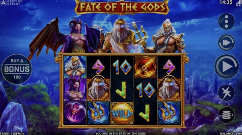 Играть Fate of the Gods with Destiny Reels от Rogue в казино 1Win