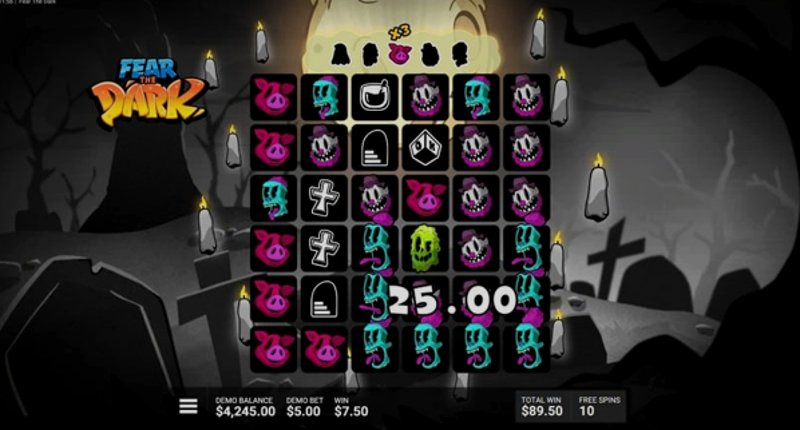 Играть Fear the dark от Hacksaw в казино 1Win