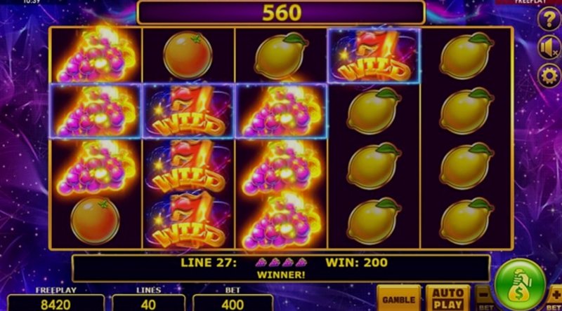 Играть Fiery Fruits в Latvia в казино 1Win