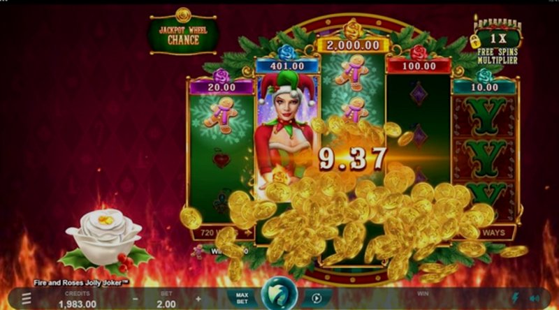 Играть Fire and Roses Jolly Joker от Microgaming в казино 1Win