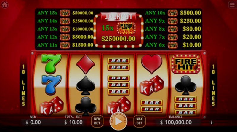 Играть Fire Hit от Kagaming в казино 1Win