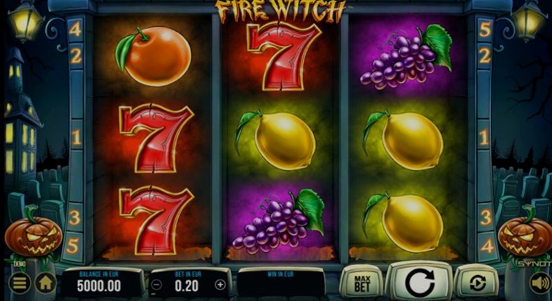 Играть Fire Witch от Synot в казино 1Win