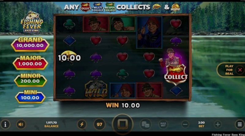 Играть Fishing Fever Bass King от Games Global в казино 1Win