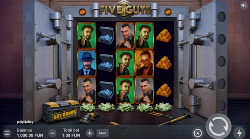 Играть Five Guys от Popiplay в казино 1Win