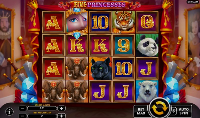 Играть Five Princesses от Swintt в казино 1Win