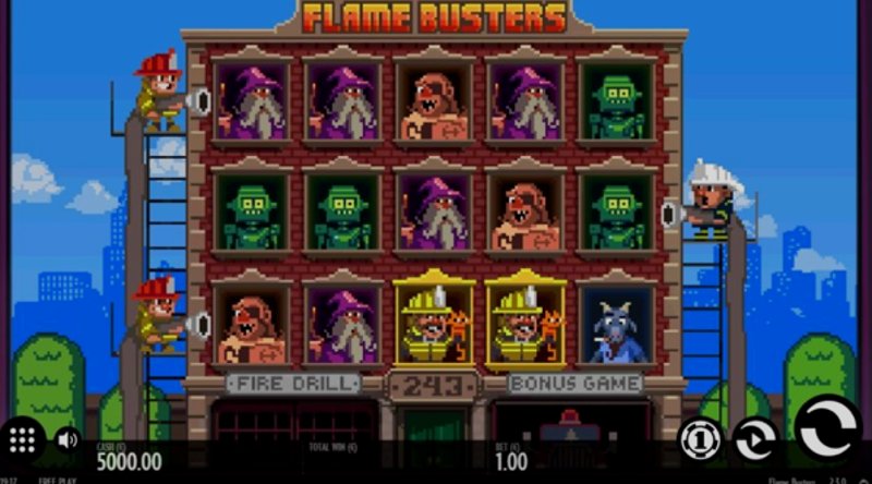 Играть Flame Busters от Thunderkick в казино 1Win