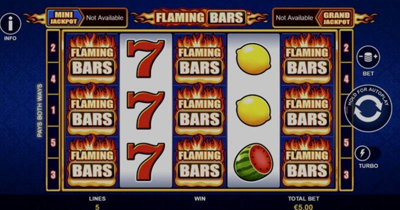 Играть Flaming Bars от Playtech в казино 1Win