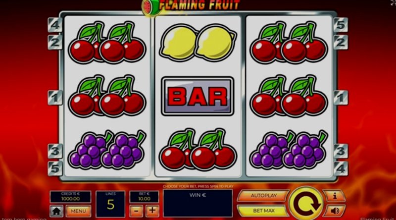 Играть Flaming Fruit от Tomhorngaming в казино 1Win