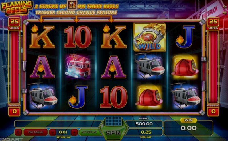 Играть Flaming Reels от Gameart в казино 1Win
