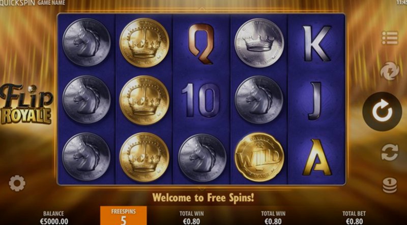 Играть Flip Royale от Quickspin в казино 1Win