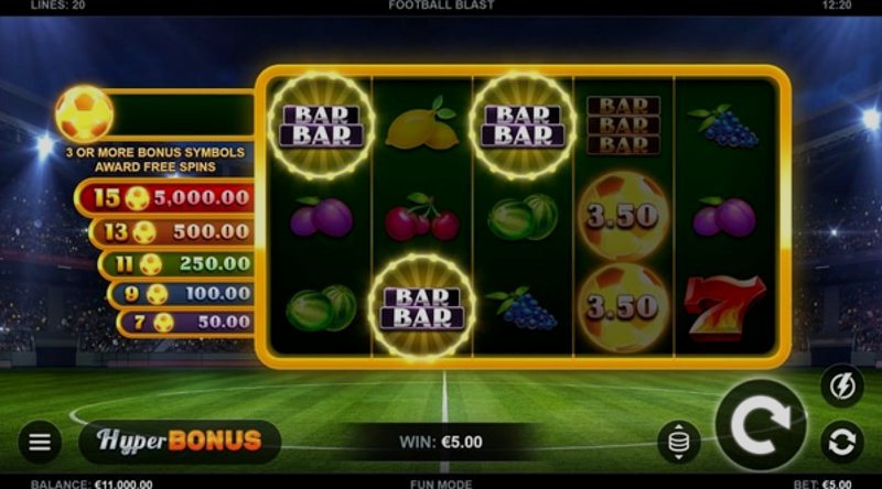 Играть Football Blast от Kalamba в казино 1Win