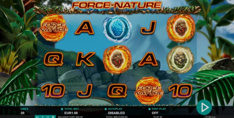 Играть Force of Nature от Leander в казино 1Win