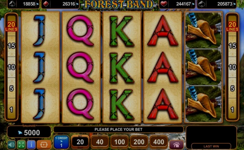 Играть Forest Band от Amusnet Interactive в казино 1Win