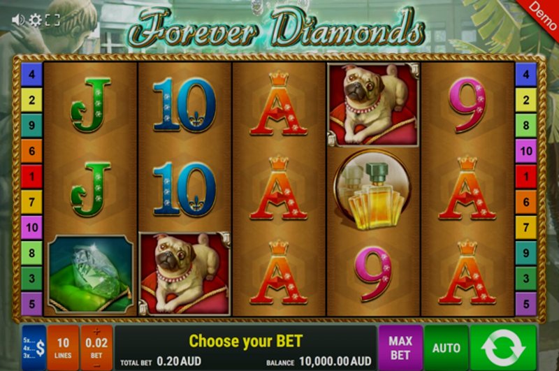 Играть Forever Diamonds от Gamomat в казино 1Win