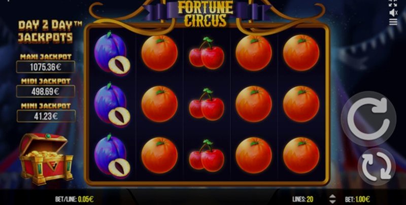 Играть Fortune Circus от Fugaso в казино 1Win