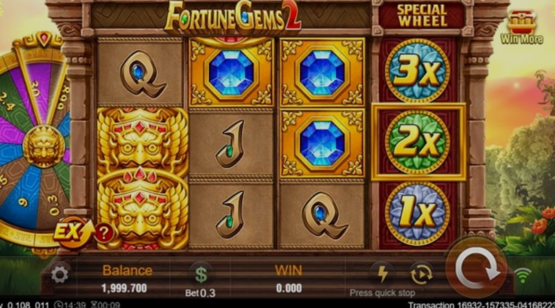 Играть Fortune Gems 2 от Tadagaming в казино 1Win
