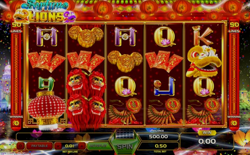 Играть Fortune Lions от Gameart в казино 1Win