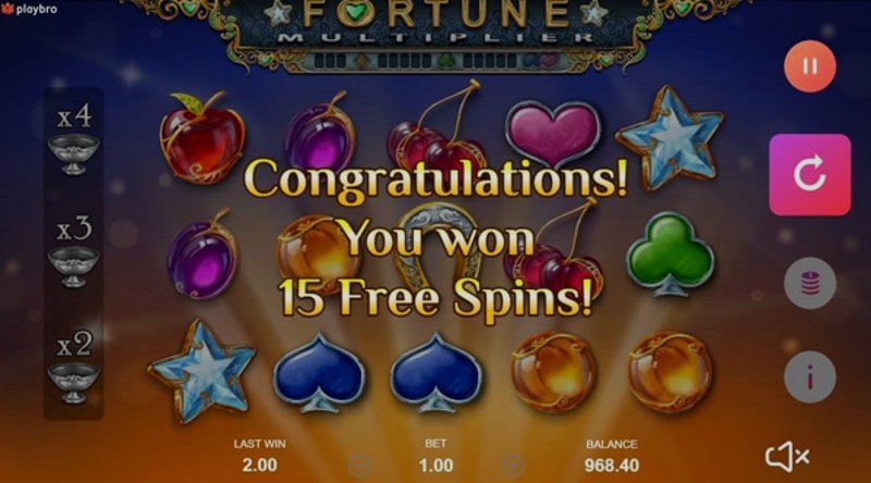 Играть Fortune Multiplier от Playbro в казино 1Win