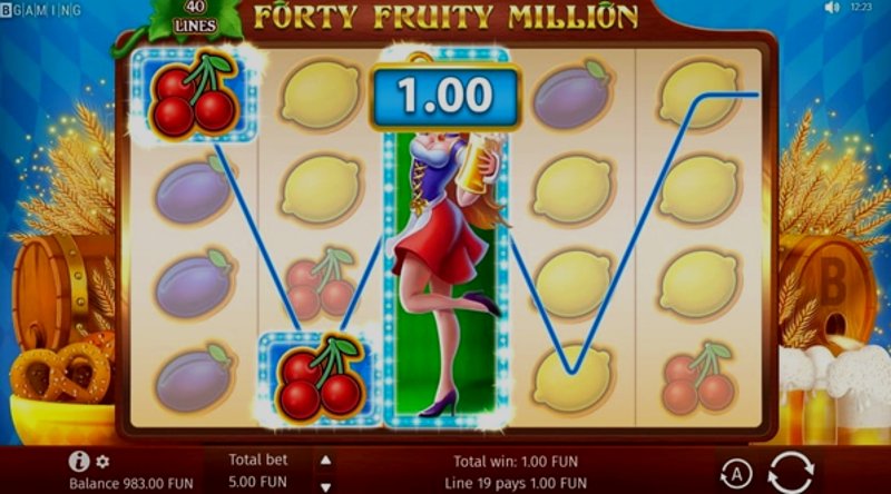 Играть Forty Fruity Million от Bgaming в казино 1Win
