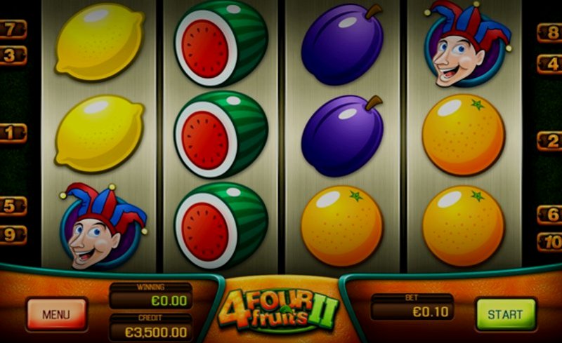 Играть Four Fruits II от Apollo Play в казино 1Win