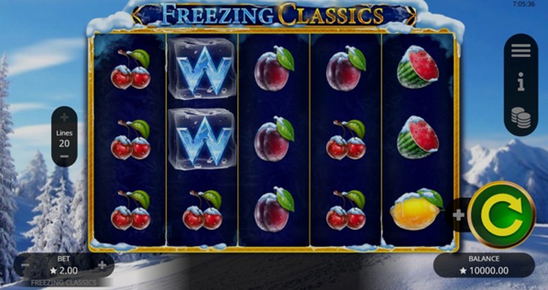Играть Freezing Classics от Booming в казино 1Win