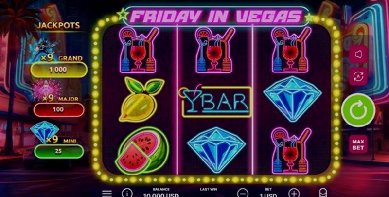 Играть Friday in Vegas от Onlyplay в казино 1Win