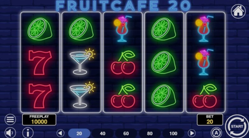 Играть Fruit Cafe 20 от 1spin4win в казино 1Win