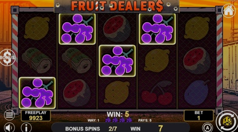 Играть Fruit Dealers от 1spin4win в казино 1Win