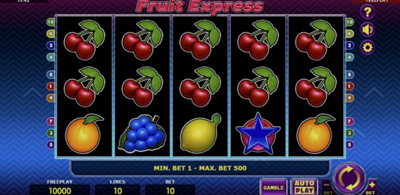 Играть Fruit Express от Spinthon в казино 1Win
