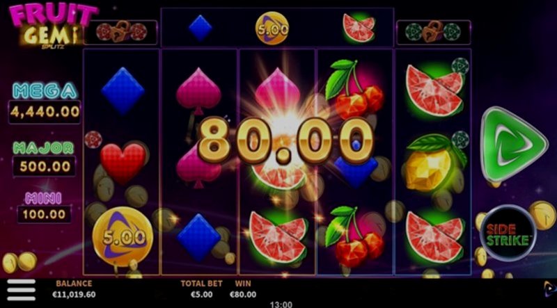 Играть Fruit Gemz Splitz от Yggdrasil в казино 1Win