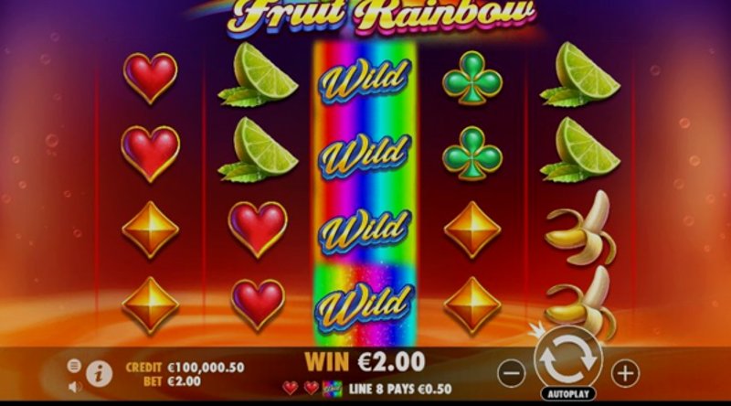 Играть Fruit Rainbow от Pragmatic в казино 1Win