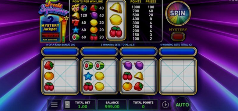 Играть Fruit Spinner от Stakelogic в казино 1Win