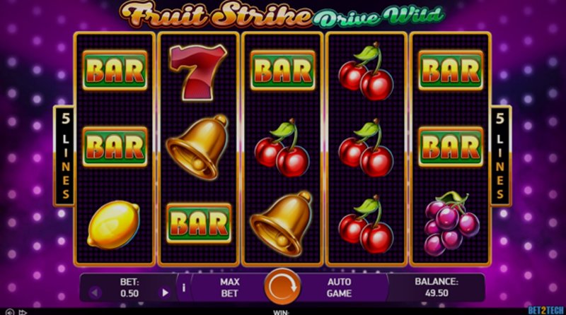 Играть Fruit Strike: Drive Wild от Bet2tech в казино 1Win