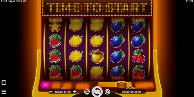 Играть Fruit Super Nova 40 от Evoplay в казино 1Win