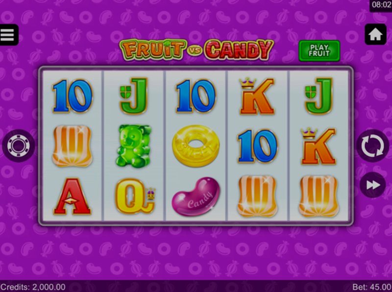 Играть Fruit vs Candy от Microgaming в казино 1Win
