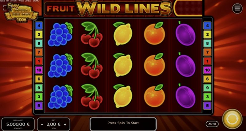 Играть Fruit Wild Lines от Fazi в казино 1Win