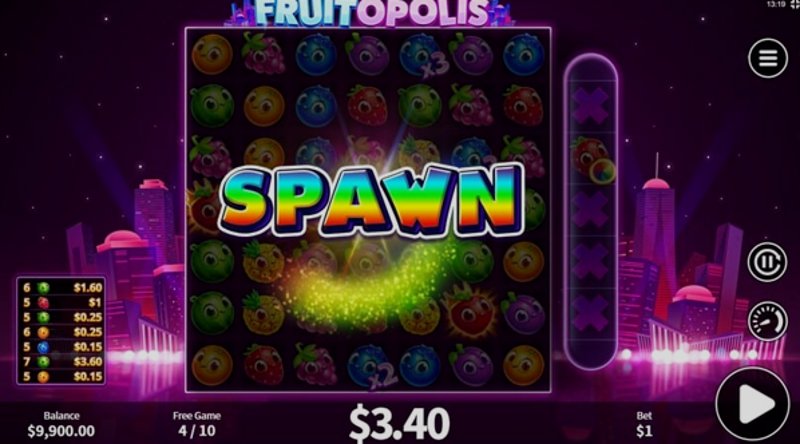 Играть Fruitopolis от Skywind в казино 1Win
